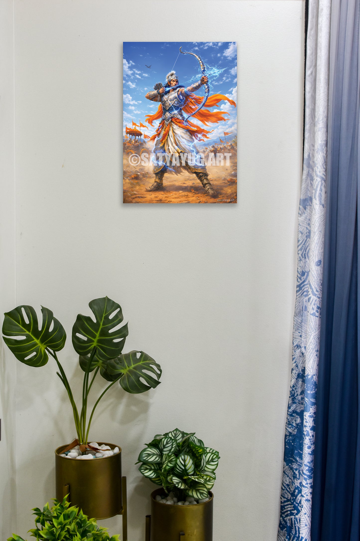 The Mahayoddha Arjun Poster | 'न हि कर्तव्यं त्याज्यम्' | Gandiva Form - 1 x 1.5 ft (Glossy)