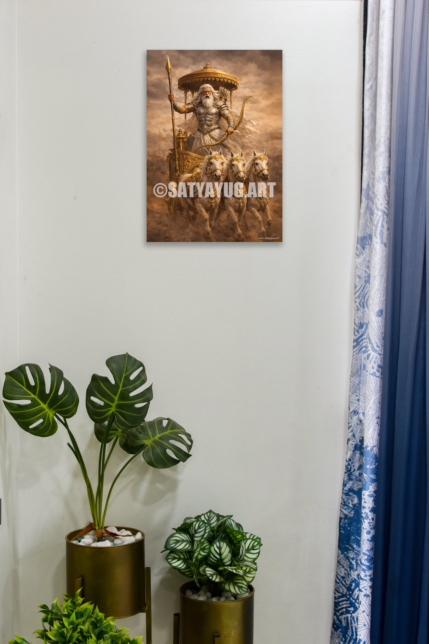 The Pitamah Bhishma Poster | 'अचल प्रतिज्ञा, अटल धर्म' | Rath Yoddha Form - 1 x 1.5 ft (Glossy)