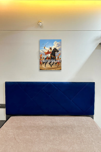 The Chhatrapati Shivaji Maharaj Poster | 'जय भवानी, जय शिवाजी' | Battle Charge Form - 1 x 1.5 ft (Glossy)