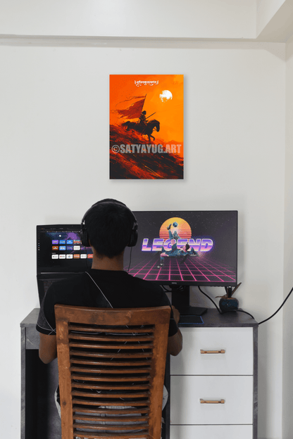 🛡️ The Maratha Pride Poster | 'क्षत्रियकुलावतंस छत्रपती शिवाजी महाराज' | Portrait - 1 x 1.5 ft (Glossy)