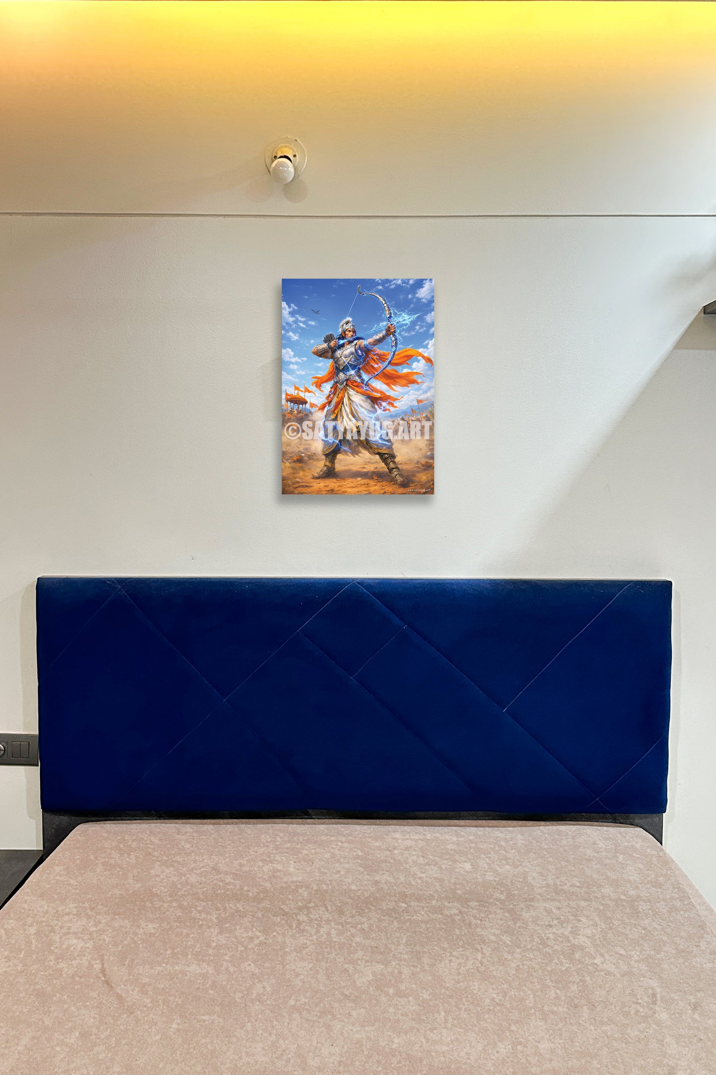 The Mahayoddha Arjun Poster | 'न हि कर्तव्यं त्याज्यम्' | Gandiva Form - 1 x 1.5 ft (Glossy)