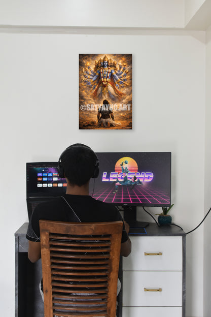 The Bhakt Arjun Poster | 'त्वमेव शरणं मम' | Vishnu Prarthana Form - 1 x 1.5 ft (Glossy)