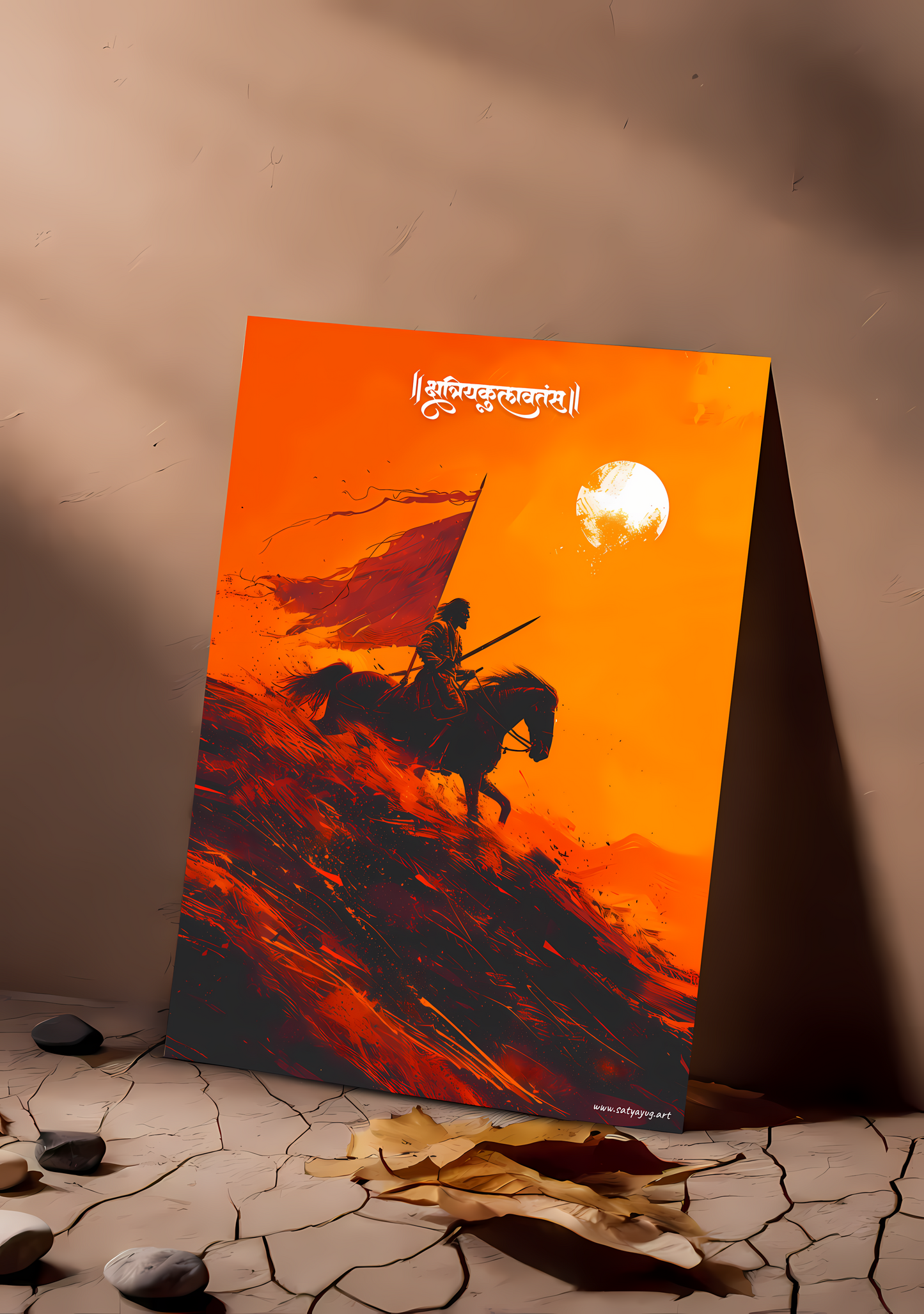🛡️ The Maratha Pride Poster | 'क्षत्रियकुलावतंस छत्रपती शिवाजी महाराज' | Portrait - 1 x 1.5 ft (Glossy)