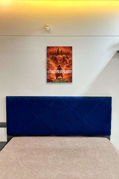 The Ram vs Ravan Poster | 'अधर्म का अंत निश्चित है' | Final War Form - 1 x 1.5 ft (Glossy)