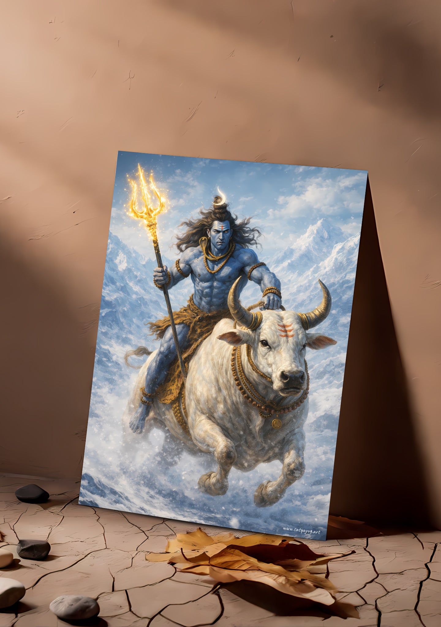The Nandivahan Shiva Poster | 'शिवोऽहम्' | Divine Journey Form - 1 x 1.5 ft (Glossy)