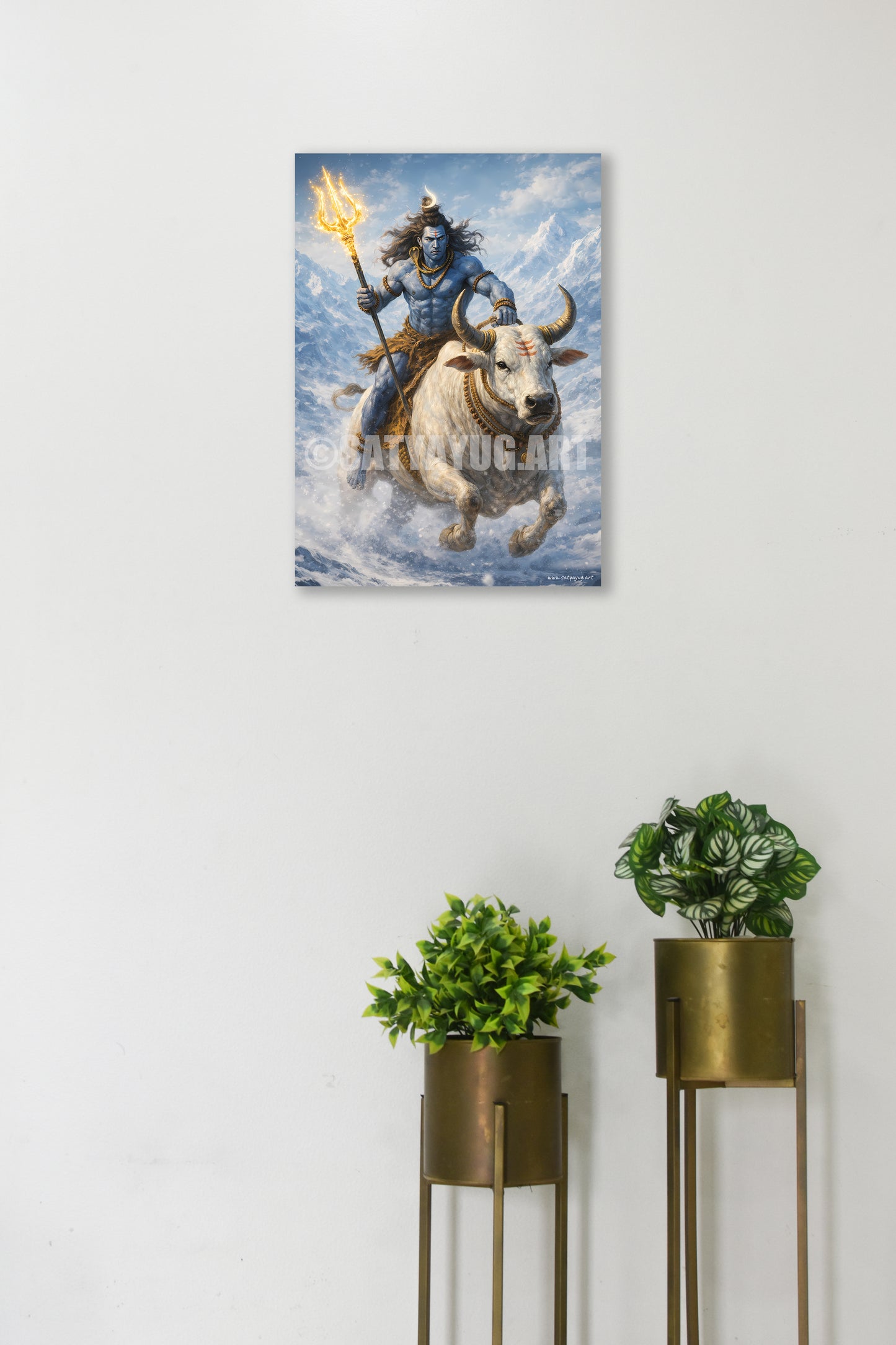 The Nandivahan Shiva Poster | 'शिवोऽहम्' | Divine Journey Form - 1 x 1.5 ft (Glossy)