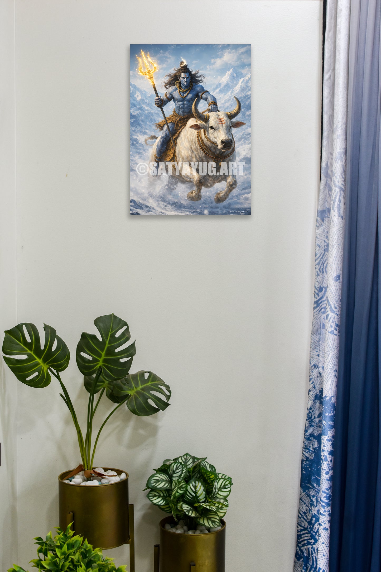 The Nandivahan Shiva Poster | 'शिवोऽहम्' | Divine Journey Form - 1 x 1.5 ft (Glossy)