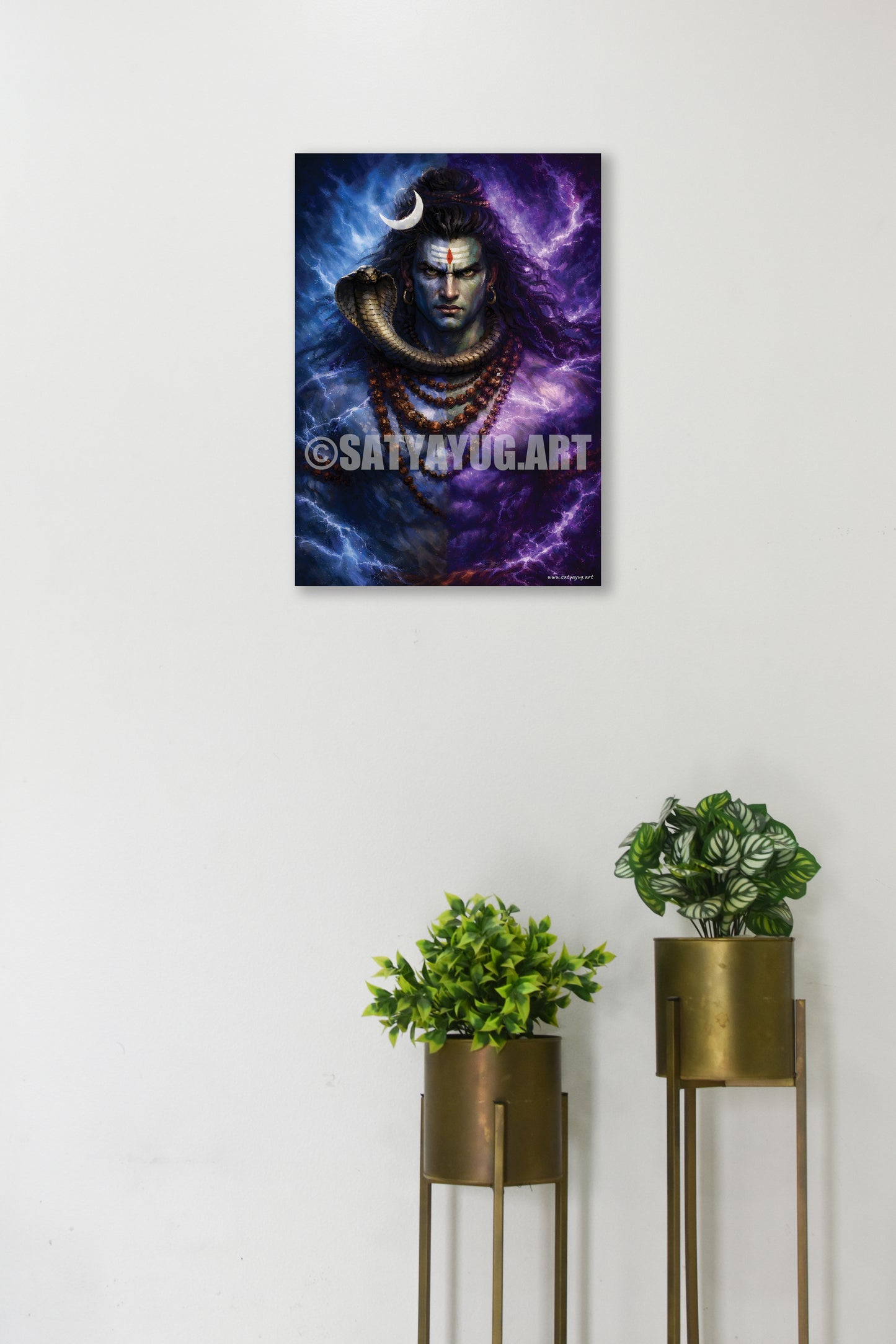 The Rudra Mahadev Poster | 'कालों के काल महाकाल' | Cosmic Energy Form - 1 x 1.5 ft (Glossy)
