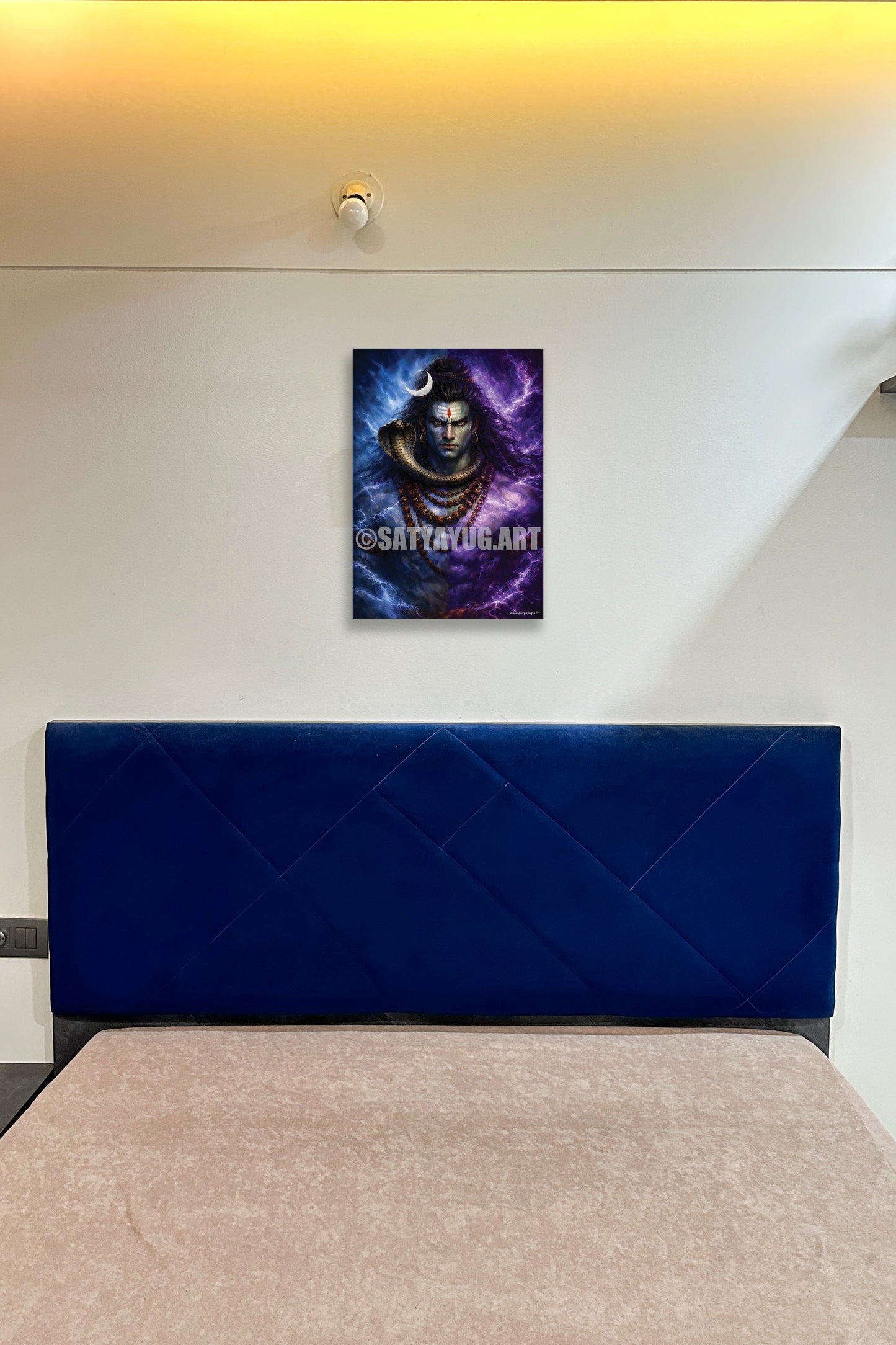 The Rudra Mahadev Poster | 'कालों के काल महाकाल' | Cosmic Energy Form - 1 x 1.5 ft (Glossy)