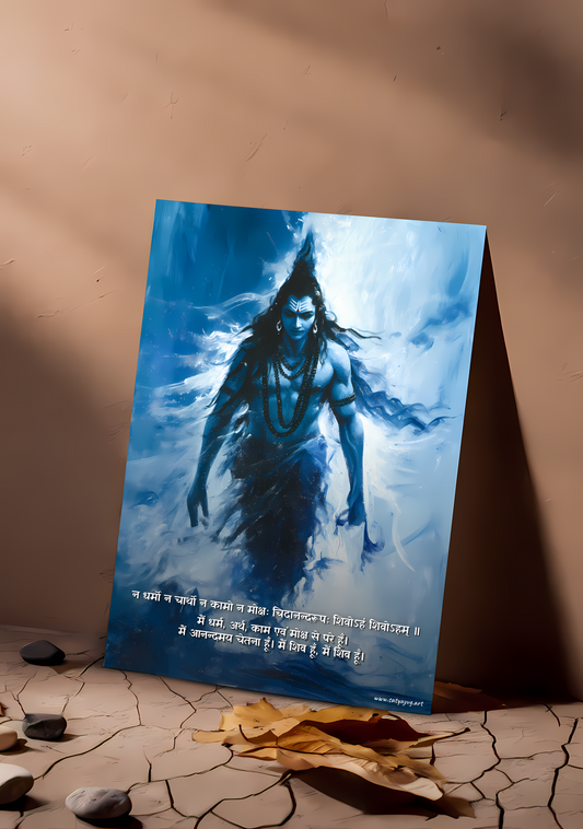 The Mahakal Poster | 'शिवोऽहं शिवोऽहम्' | Portrait - 1 x 1.5 ft (Glossy)